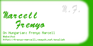 marcell frenyo business card